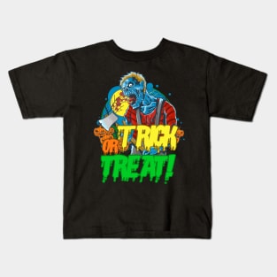 Trick Or Treat Zombie Halloween Kids T-Shirt